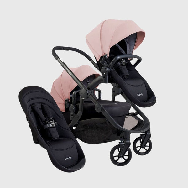 iCandy Orange 4 Double Stroller and Bassinet Bundle - Rose