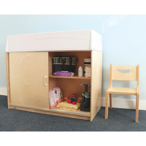 Ez Clean Birch Changing Cabinet W/Trays - Baby Lavish